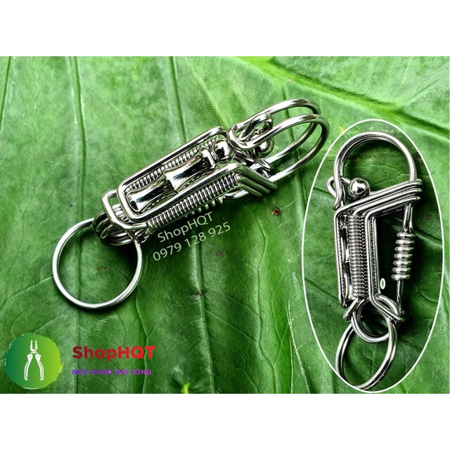 Móc Khoá inox Gắn Khúc Tre