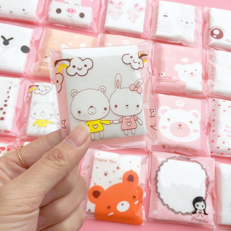 [Hàng mới về] Bông tẩy trang bằng cotton tự nhiên mềm mại thoải mái