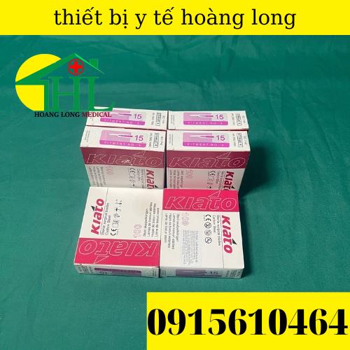 Lưỡi dao mổ Ấn Độ KIATO các số 10, 11, 12,15, 20 ,21,22 hộp 100 cái