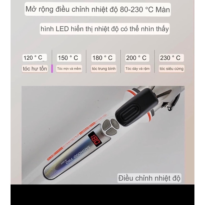 Máy uốn xoăn CREATELON nhật bản, máy uốn tóc xoăn hàn quốc làm xoăn giả,sóng,hippie