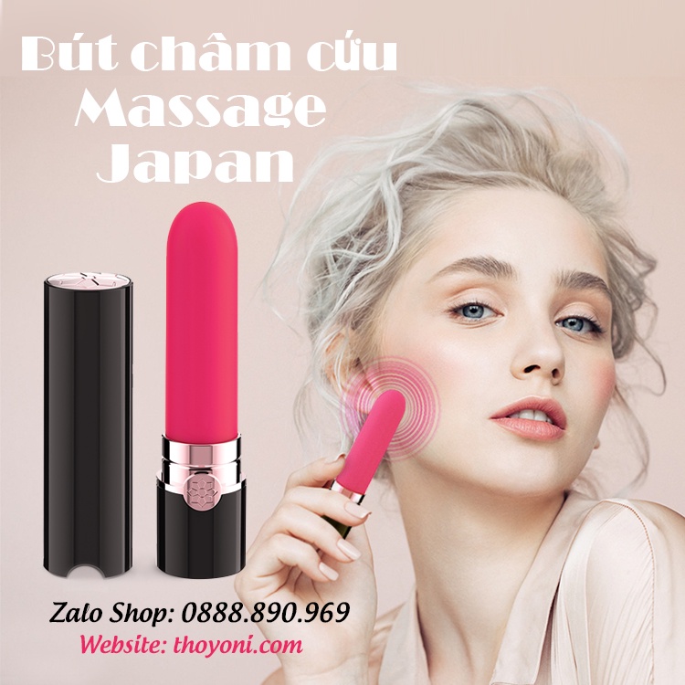 Bút châm cứu Nhật Bản rung 10 tần số không dây (Tặng Kèm Quà Tặng)