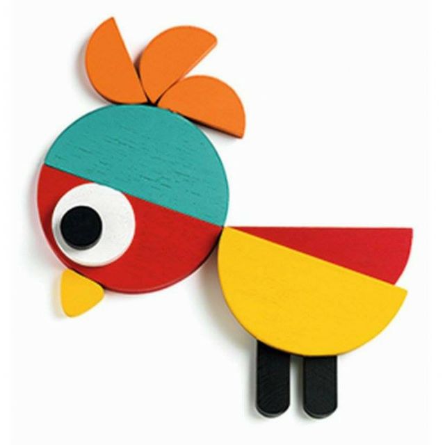 Ghép hình tư duy theo thẻ - giáo cụ Montessori