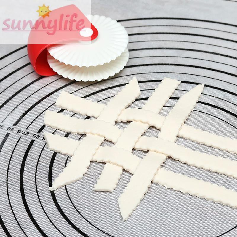 Useuful 1pcs Pizza Wedge Decorator Cutter Roller Plastic Pastry Cutting Wheel