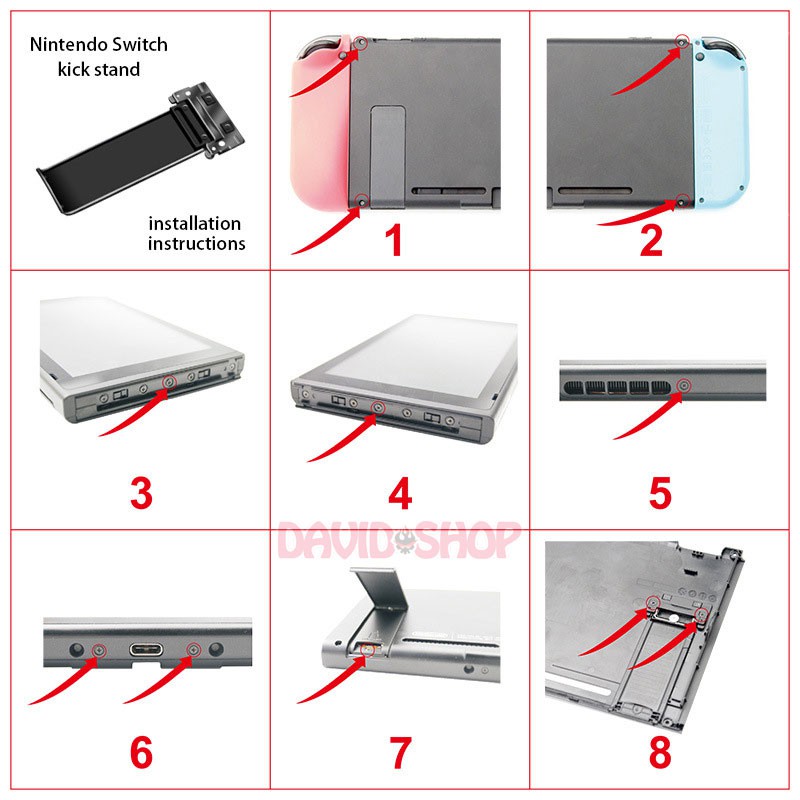 Bản nâng cấp chân chống kiêm nắp microSD dùng sửa chữa, thay thế - Nintendo Switch