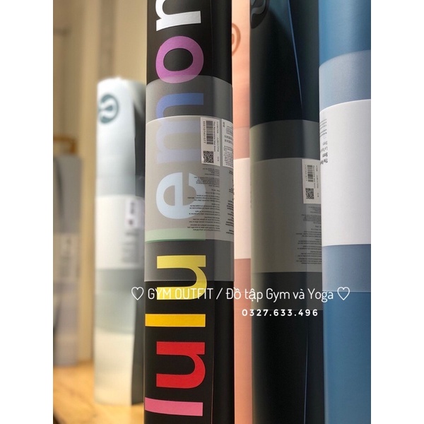 Thảm Tập Yoga Cao Su Cao Cấp Lululemon The Reversible Mat 5mm Wordmark