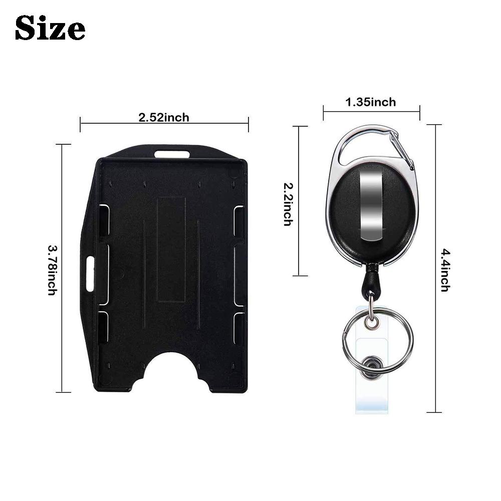 Hộp Đựng Thẻ Tín Dụng Trong Suốt Có Thể Thu Gọn Kèm Móc Khóa Tiện Dụng Ốp