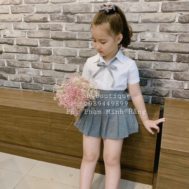 Sỉ váy kẻ cho bé