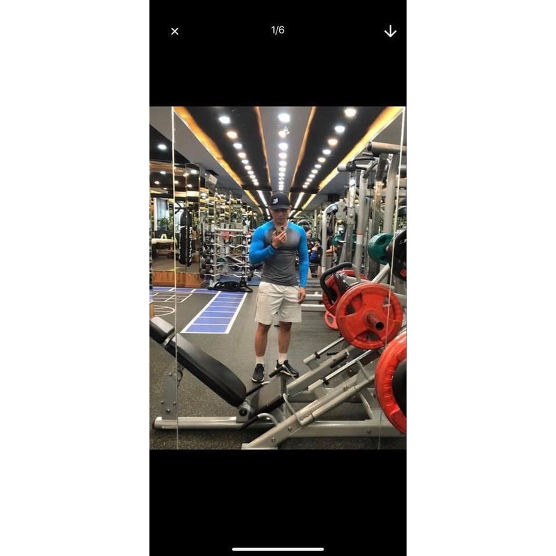 Áo thun ngắn tay, dài tay cổ tròn phối màu tinh tế,chơi thể thao co giãn giữ nhiệt - thích hợp tập gym chạy bộ,đạp xe | BigBuy360 - bigbuy360.vn