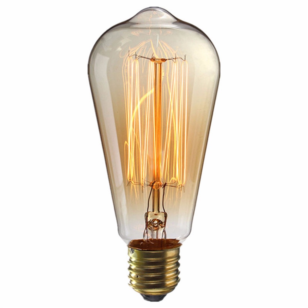 HCM-Bóng đèn Edison Vintage ST64 40W   sợi đốt, dây tóc E27