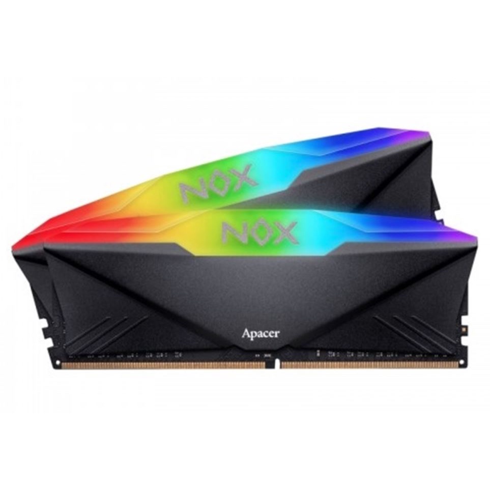 RAM máy tính APACER DDR4 8G 3200 OC NOX RGB AURA 2  Black and Whte DDR4 3200MHz - Hàng chính hãng