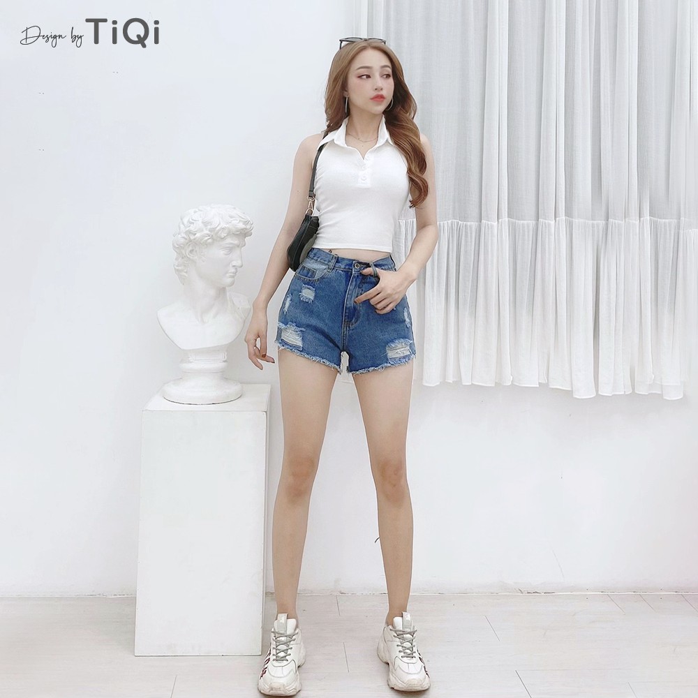 Quần short jean nữ TiQi Jeans S1-454 | BigBuy360 - bigbuy360.vn