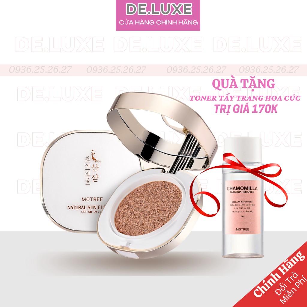 CUSHION Chống Nắng LỰU SÂM - Cushion Motree Phấn Phủ dưỡng da che khuyết điểm SPF 50+ PA+++
