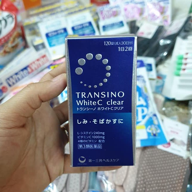 TRANSINO XANH - Viên Uống Giảm Nám, Trắng Da Transino White C Nhật Bản 120 Viên