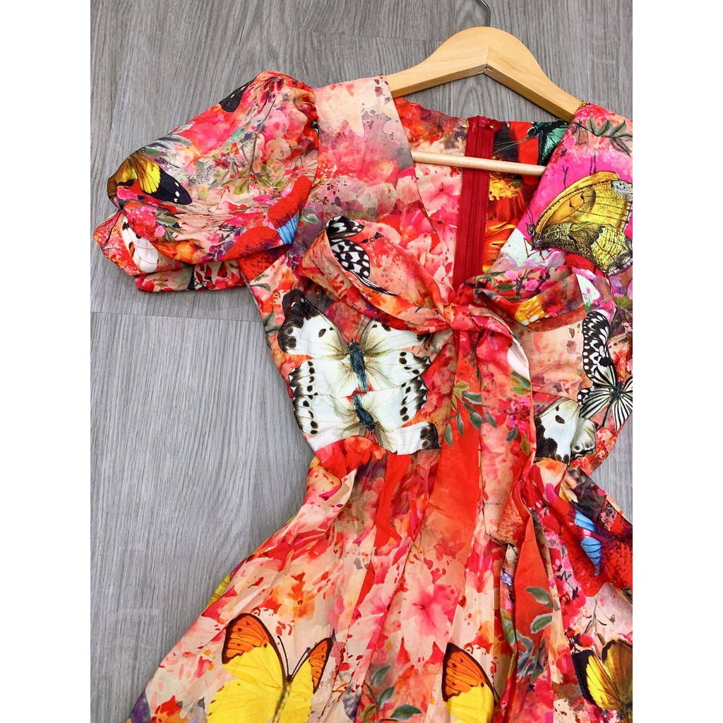 [FREESHIP] Đầm  maxi hoa xẻ nơ | BigBuy360 - bigbuy360.vn