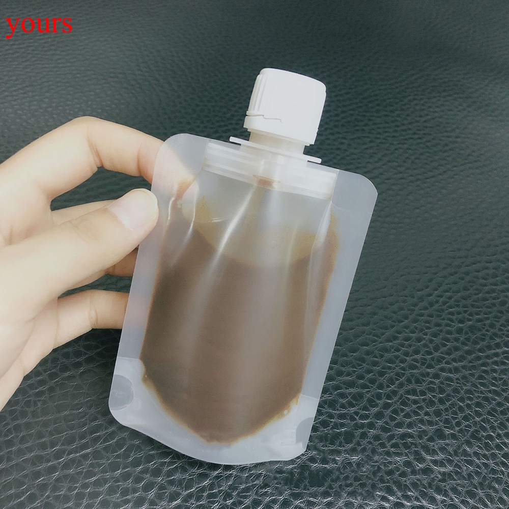 Túi nhựa trong suốt đựng dầu gội/mỹ phẩm 30/50/100ml