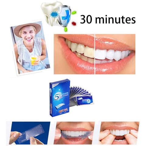 Miếng Dán 3D Làm Trắng Răng Chăm Sóc Nha Khoa