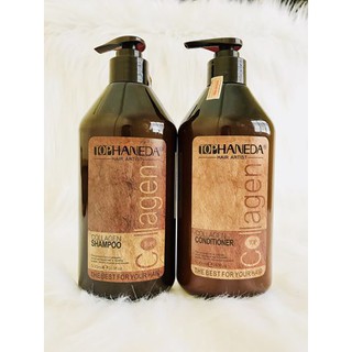 Cặp Gội Xả Dưỡng Tóc Collagen Haneda 500ml