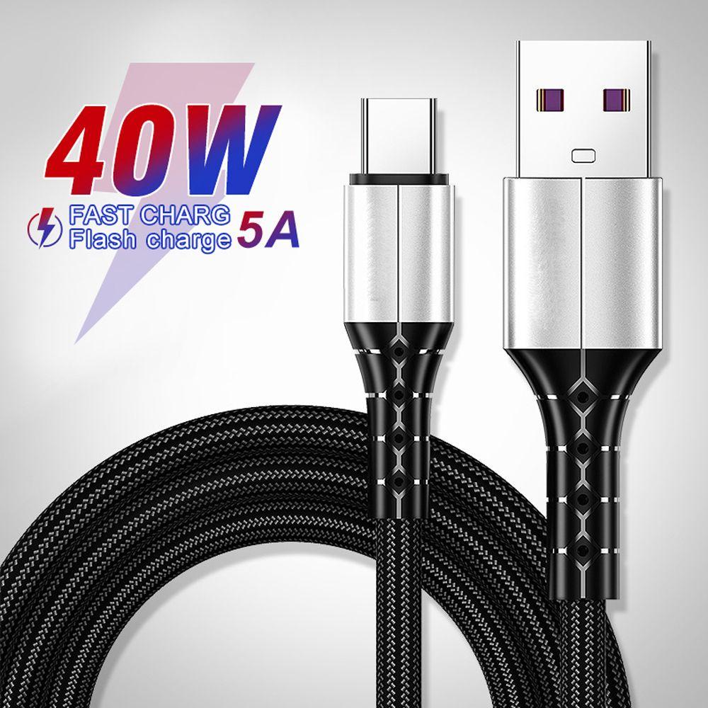 Cáp Sạc Nhanh Loại C 1M Micro USB 5A Cho Điện Thoại