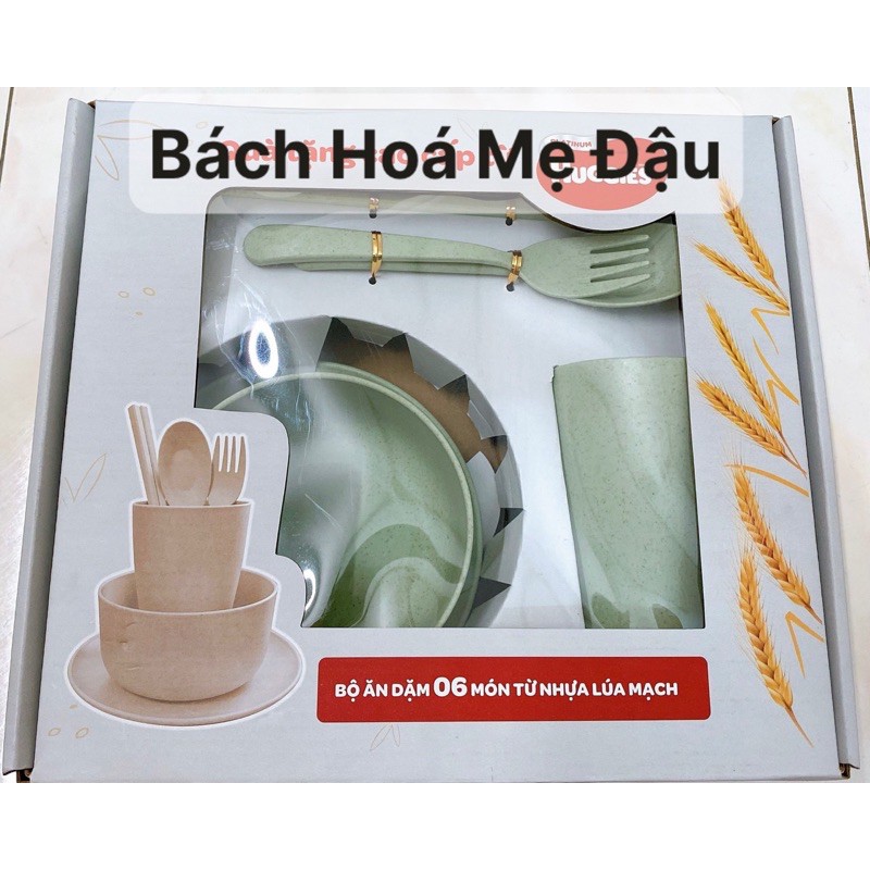 BỘ ĂN DẶM 6 MÓN TỪ NHỰA LÚA MẠCH