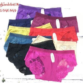 Bán sỉ 10 quần lót su pha ren 8423