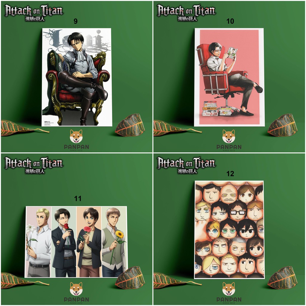 Postcard Cao Cấp - Poster Attack On Titan (1)