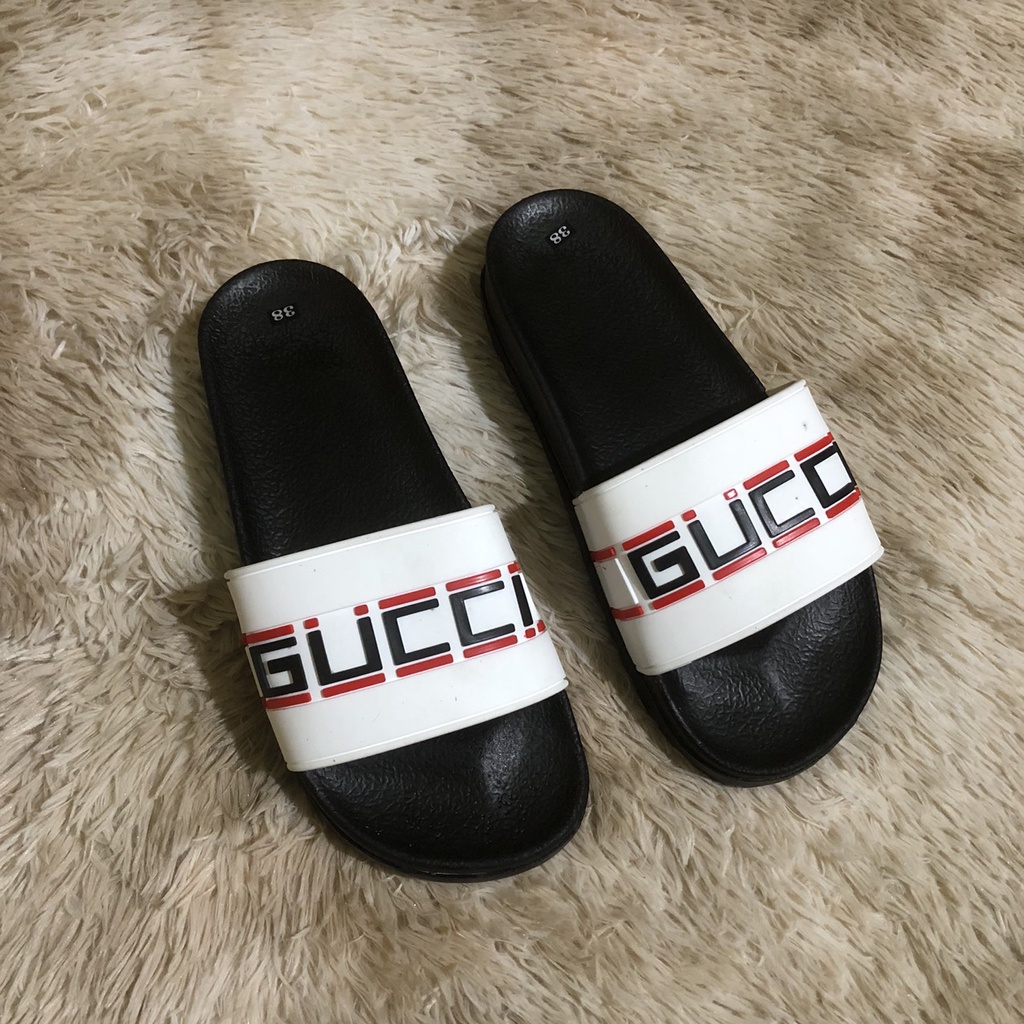 [FREESHIP]Dép Thời Trang  Quai Ngang Nam Cao Cấp GUCCI Bản Đế Super Độn 3 cm Chiều Cao