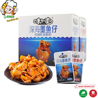 Mực, mực nang đặc sản Hồ Nam vị sốt cay BBQ gói 12g - Đồ ăn vặt Trung Quốc - Mihoco foods