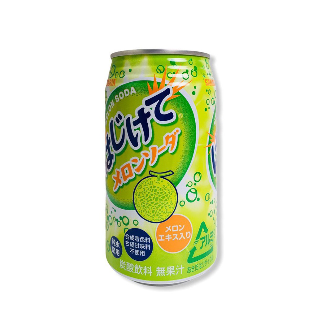 [Hàng Nhập Khẩu] Nước Soda Sangaria Nhật Bản Vị Dưa Lưới 350ml