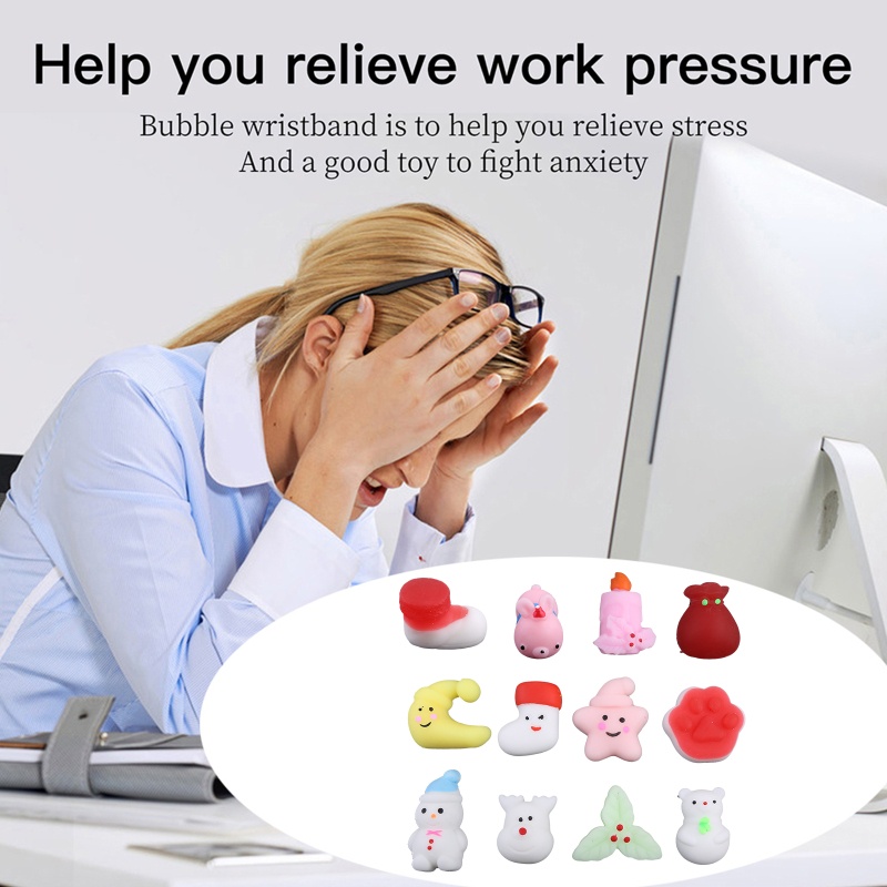 Youyo Đồ Chơi Bàn TPR Mềm Màu Sáng Vui Nhộn Cho Trẻ Em Trong Nhà / Ngoài Trời Vào Dịp Giáng Sinh