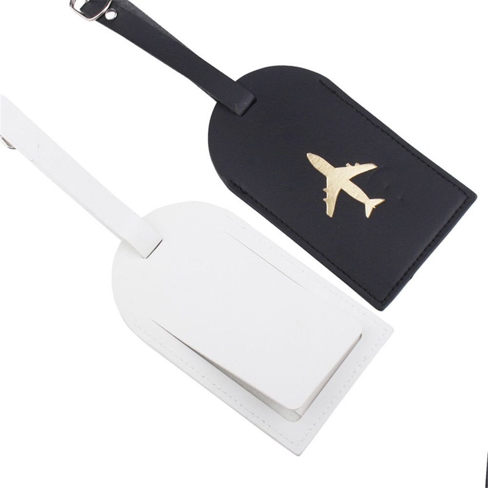 MIHAN1 Identifier Suitcase Labels Bag Pendant Name ID Address Tags Luggage Tag Portable Travel Accessories Reusable Privacy Cover Suitcase Baggage Bag Tag Leather/Multicolor