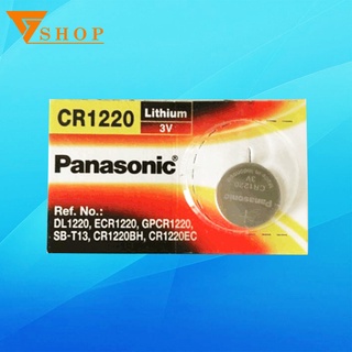 Pin cr1220 panasonic 3v lithium chính hãng vỉ 1 viên
