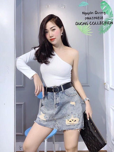 [ Mã WASTAPR giảm 10K đơn 50K] Áo lệch vai dài tay siêu hót | BigBuy360 - bigbuy360.vn