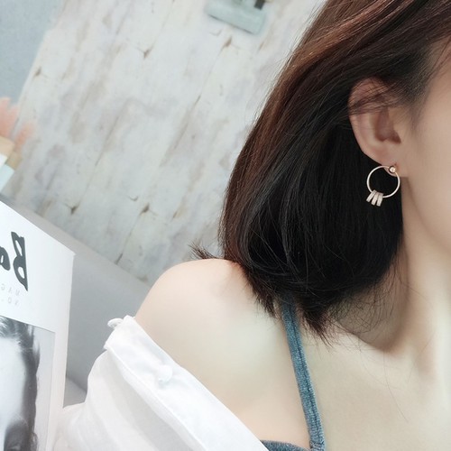 Bông Tai Dự Tiệc Sang Trọng Titan Ko Đen TT 2510