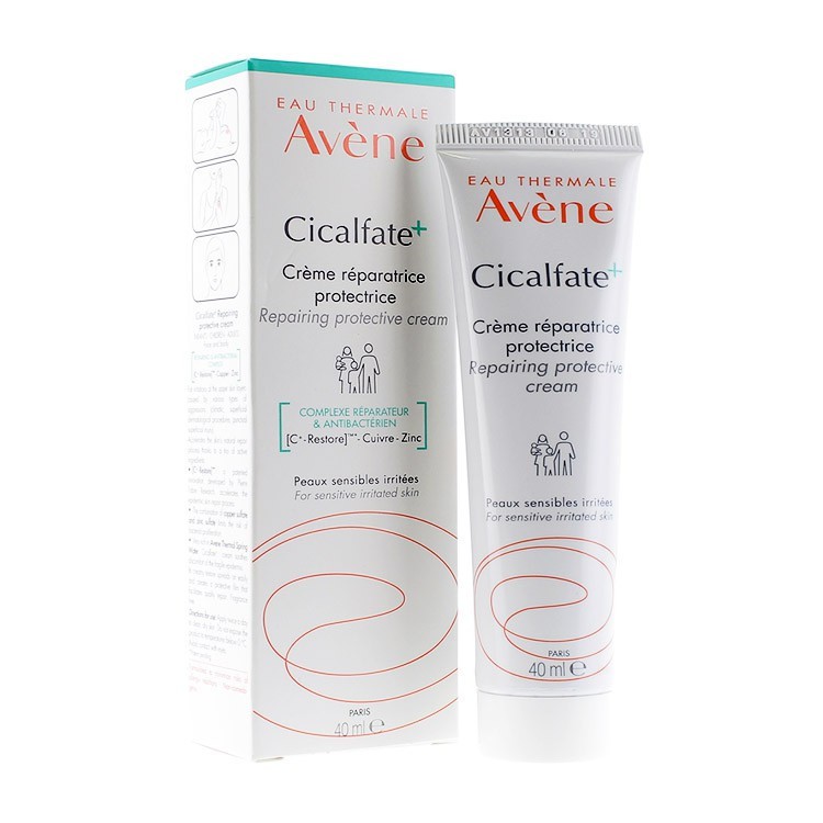 Kem phục hồi da, lành sẹo, chống nhiễm khuẩn Avene Cicalfate Cream 40ml