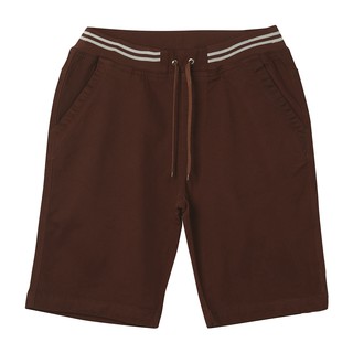 Quần short kaki lưng thun nam Hoa Long - Nâu đất