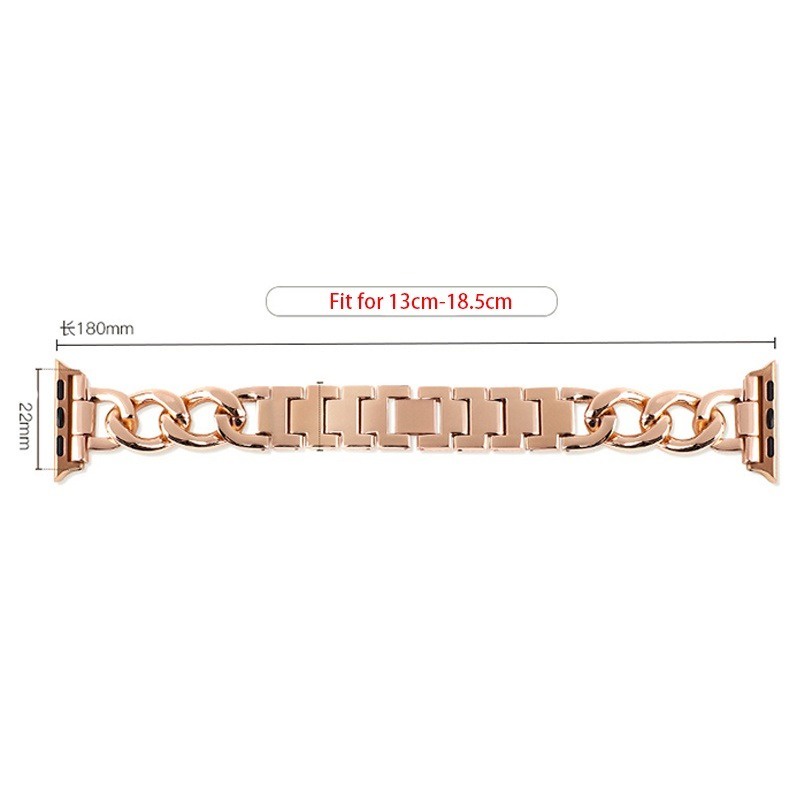 Dây Đeo Đồng Hồ Bằng Thép Không Gỉ Sang Trọng Cho Apple Watch 7 SE 41 45mm 6 5 4 3 iWatch 7 44 40 42 38MM