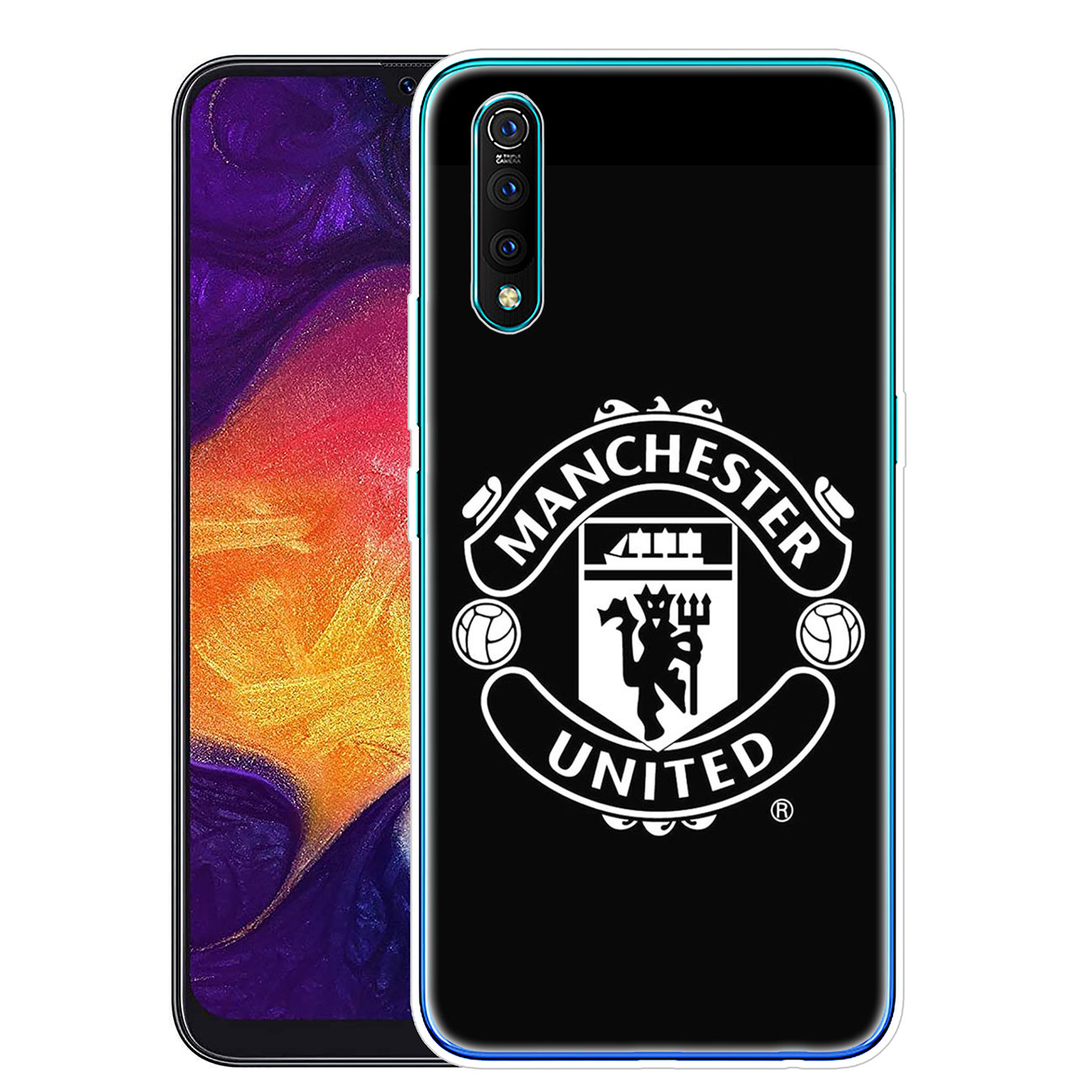 Ốp điện thoại silicon mềm cho iPhone XR X XS Max 7 8 6 6s Plus + 6Plus 7Plus 8Plus hình logo Manchester United FC