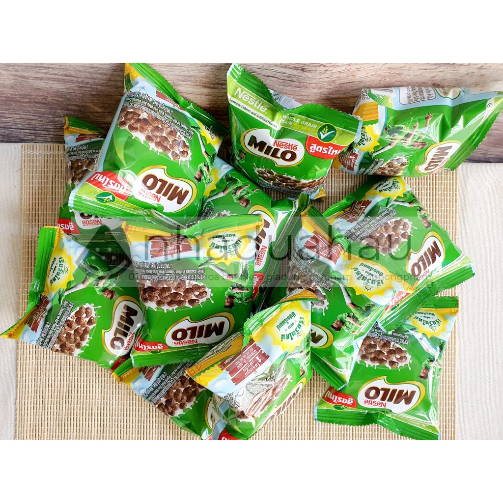 Lẻ một gói bánh snack viên Milo nhỏ xinh Thái Lan gói 15g