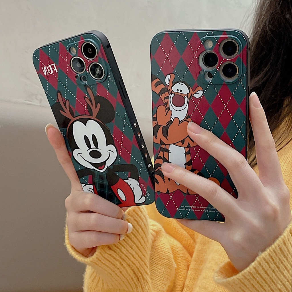 DISNEY Ốp Điện Thoại Tpu Dẻo Họa Tiết Mickey / Hổ Cho iPhone 11 12 13 pro max XS X XR XSMax 7 8 6 6s plus 5 4 SE 2020
