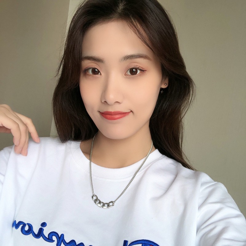 Dây chuyền bạc xích đơn giản chuổi hiphop
