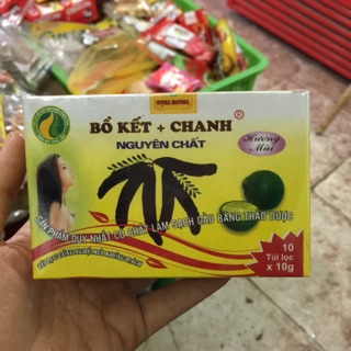 Gội đầu thảo dược bồ kết chanh nguyên chất