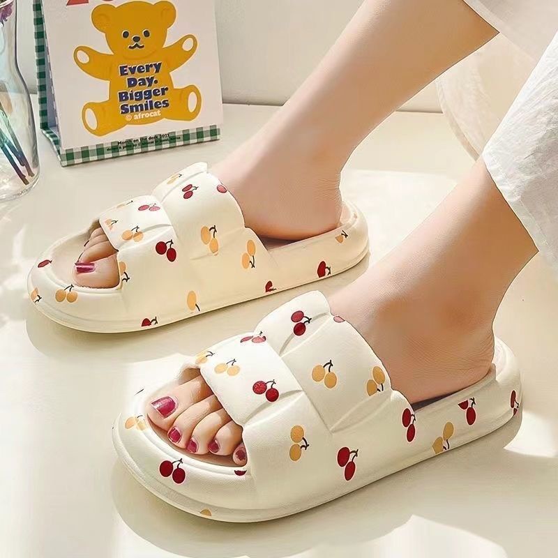 Dép bánh mì hình TIM quai ngang nữ, dép lê nữ thời trang đi trong nhà