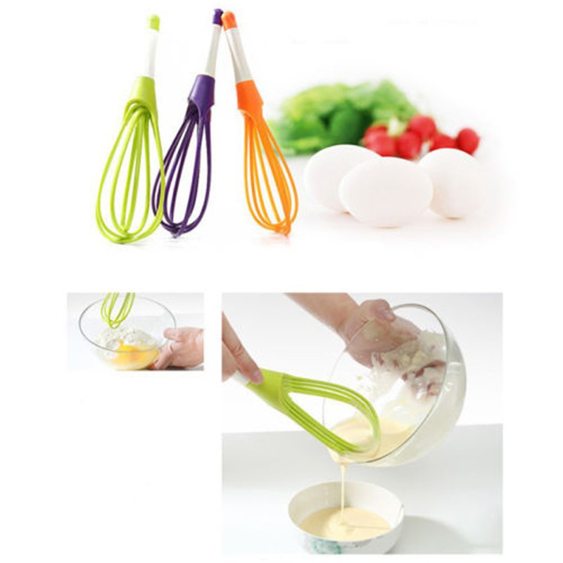 Dụng Cụ Đánh Trứng Bằng Silicone 2 Trong 1
