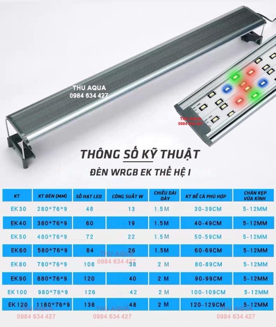 Đèn thuỷ sinh YIKE WRGB Thế Hệ I