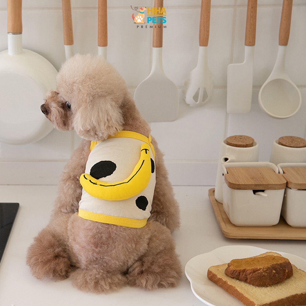 Áo Thun Trái Chuối Cho Chó Mèo Hàn Quốc Mùa Hè 2022 Chất Liệu Thun Cotton Quần Áo Thú Cưng Cao Cấp Hihapet.