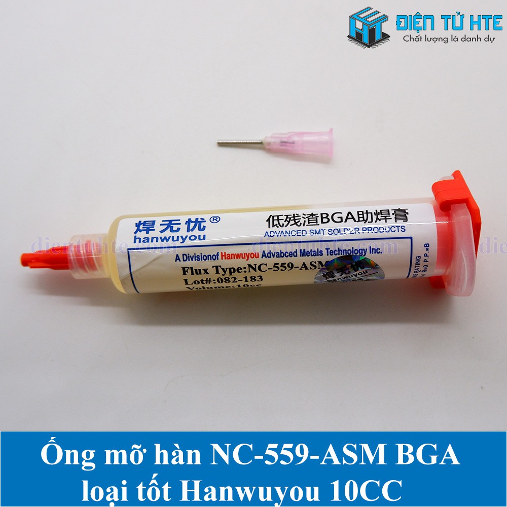 Ống mỡ hàn NC-559-ASM BGA loại tốt Hanwuyou 10CC