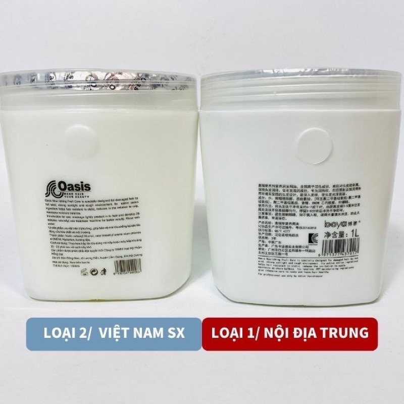 🔰GIÁ TỐT🔰KEM Ủ TÓC OASIS 1000ml GIÚP TÓC MỀM MƯỢT, PHỤC HỒI TÓC HƯ TỔN, CHẤT KEM ĐẶC THƠM.