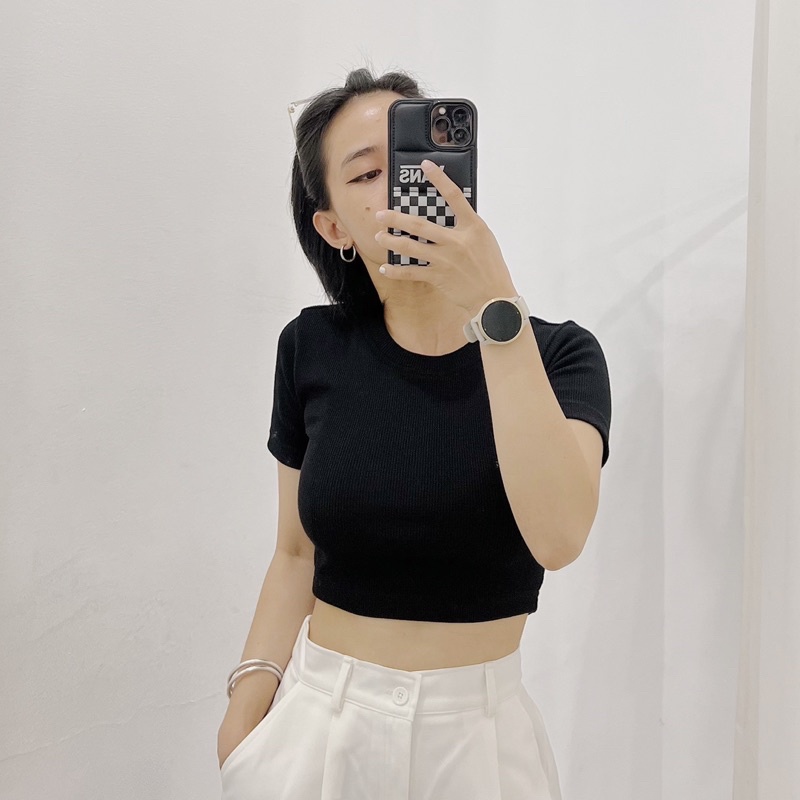 ÁO CROPTOP THUN GÂN DÀY DẶN