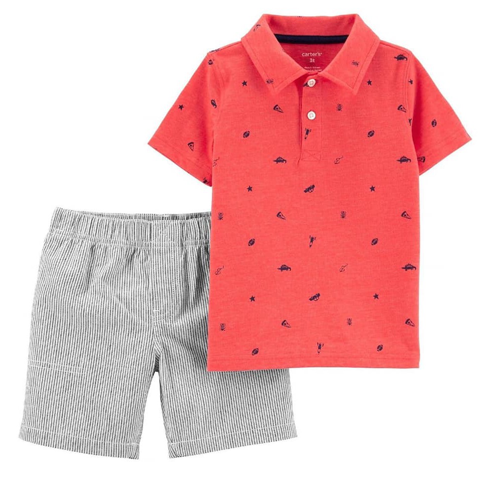 SET ÁO THUN + QUẦN SHORT KAKI CARTER