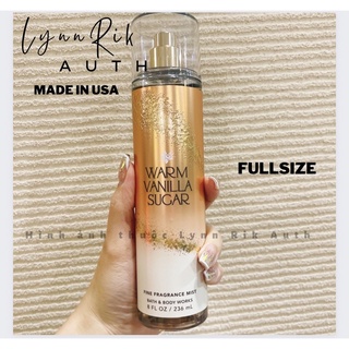 BILL XỊT THƠM BODY MIST & DUỠNG THỂ BODY LOTION BBW WARM VANILLA SUGAR